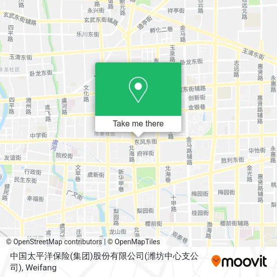 中国太平洋保险(集团)股份有限公司(潍坊中心支公司) map