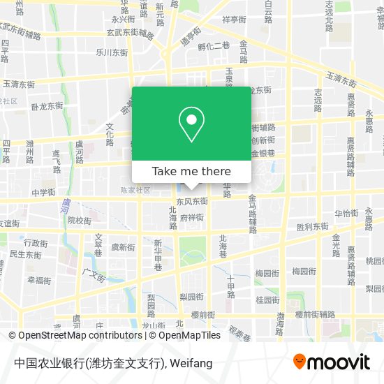 中国农业银行(潍坊奎文支行) map
