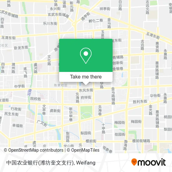 中国农业银行(潍坊奎文支行) map