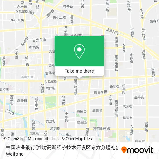 中国农业银行(潍坊高新经济技术开发区东方分理处) map