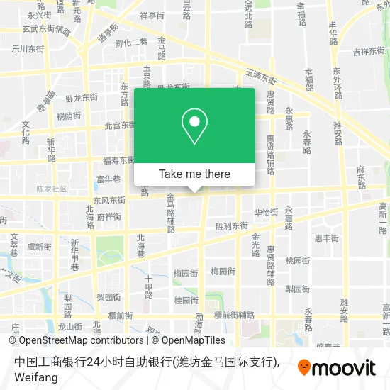 中国工商银行24小时自助银行(潍坊金马国际支行) map