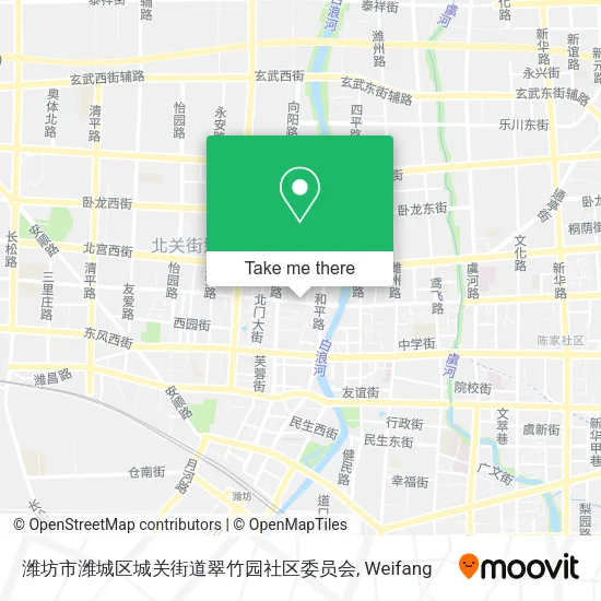 潍坊市潍城区城关街道翠竹园社区委员会 map