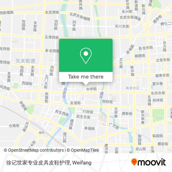 徐记世家专业皮具皮鞋护理 map