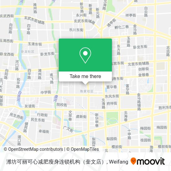潍坊可丽可心减肥瘦身连锁机构（奎文店） map