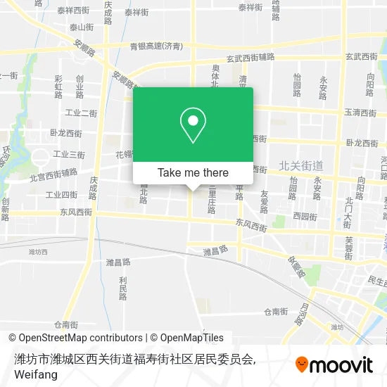 潍坊市潍城区西关街道福寿街社区居民委员会 map