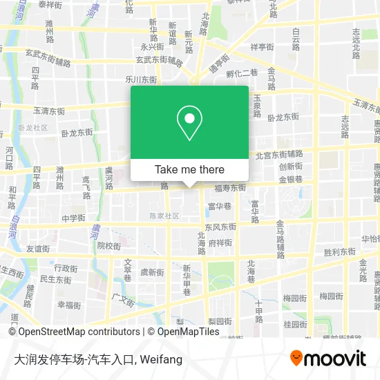 大润发停车场-汽车入口 map