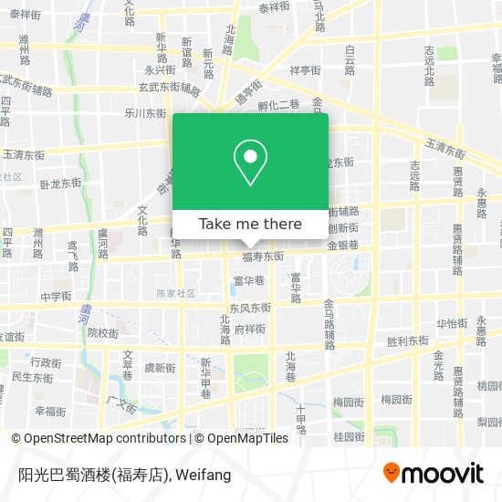 阳光巴蜀酒楼(福寿店) map