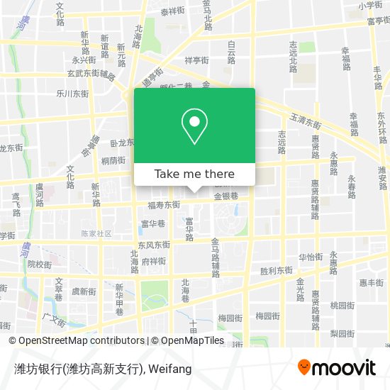 潍坊银行(潍坊高新支行) map