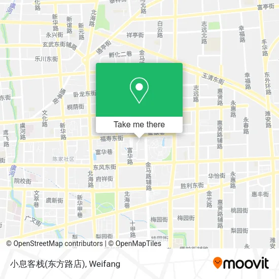 小息客栈(东方路店) map