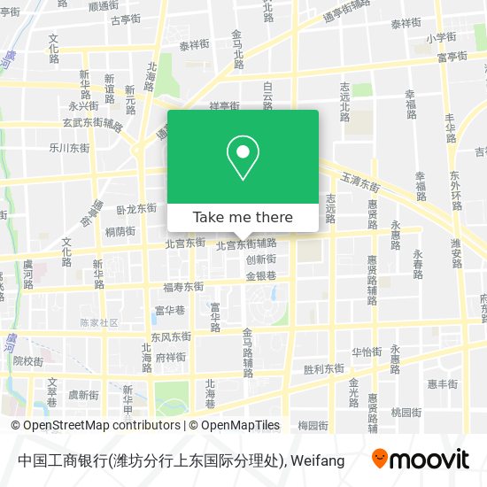 中国工商银行(潍坊分行上东国际分理处) map