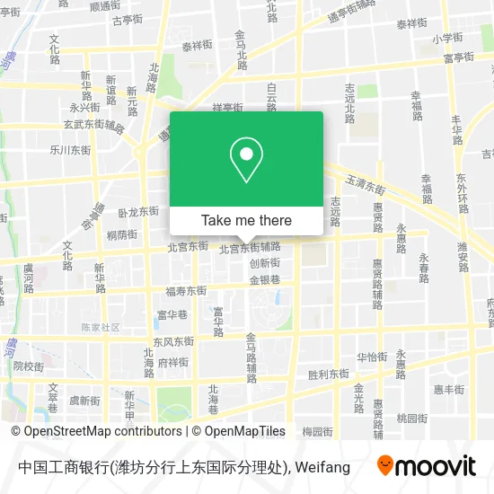 中国工商银行(潍坊分行上东国际分理处) map