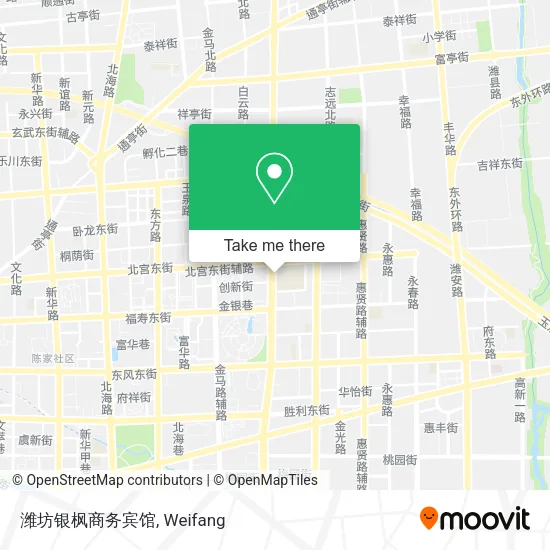 潍坊银枫商务宾馆 map