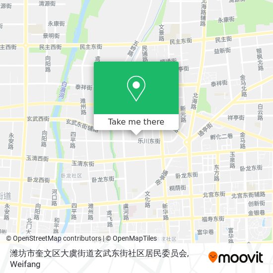 潍坊市奎文区大虞街道玄武东街社区居民委员会 map