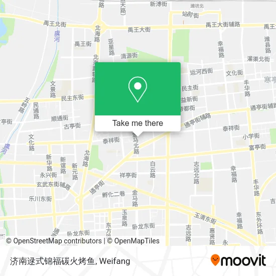 济南逯式锦福碳火烤鱼 map