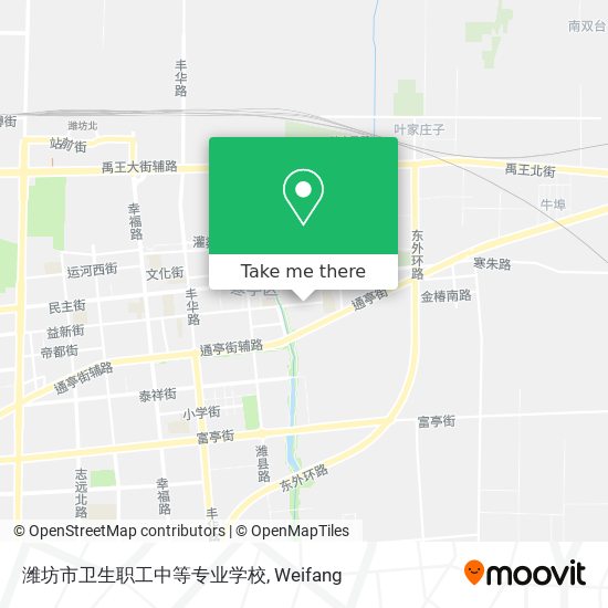 潍坊市卫生职工中等专业学校 map