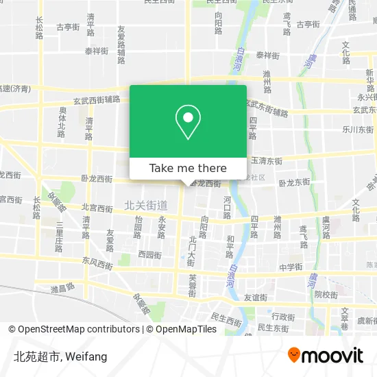 北苑超市 map