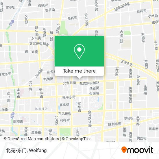 北苑-东门 map