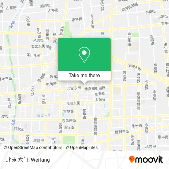 北苑-东门 map