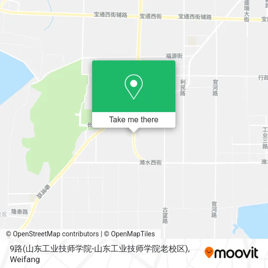 9路(山东工业技师学院-山东工业技师学院老校区) map