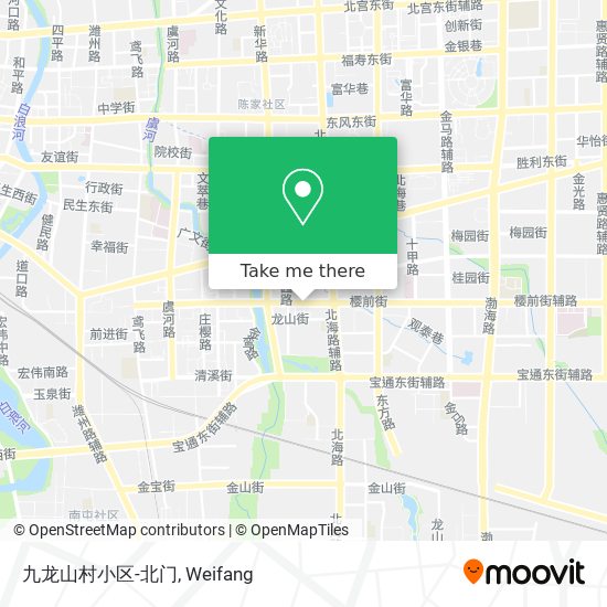 九龙山村小区-北门 map