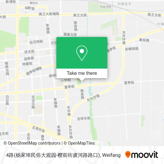 4路(杨家埠民俗大观园-樱前街虞河路路口) map