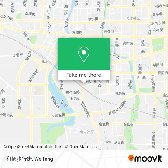 和扬步行街 map