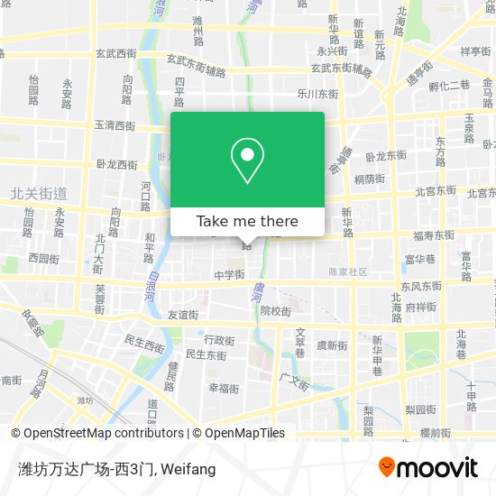 潍坊万达广场-西3门 map