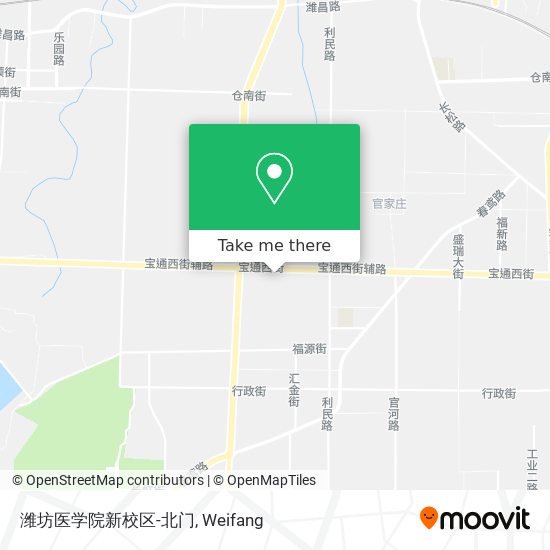 潍坊医学院新校区-北门 map