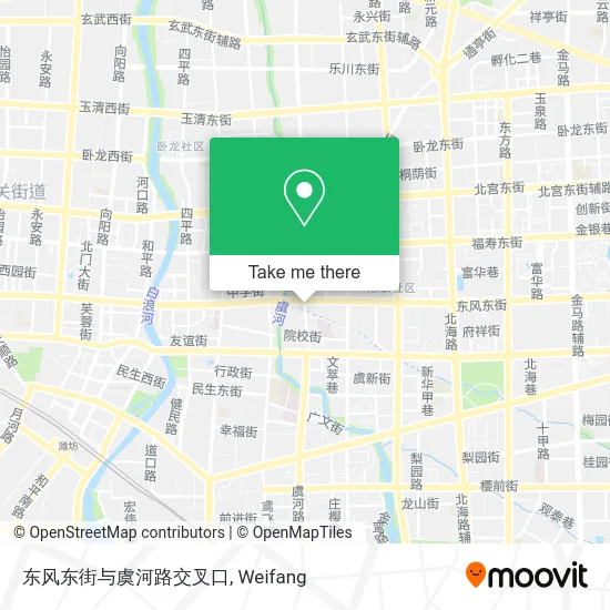 东风东街与虞河路交叉口 map