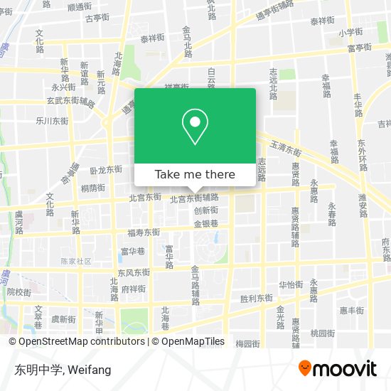 东明中学 map