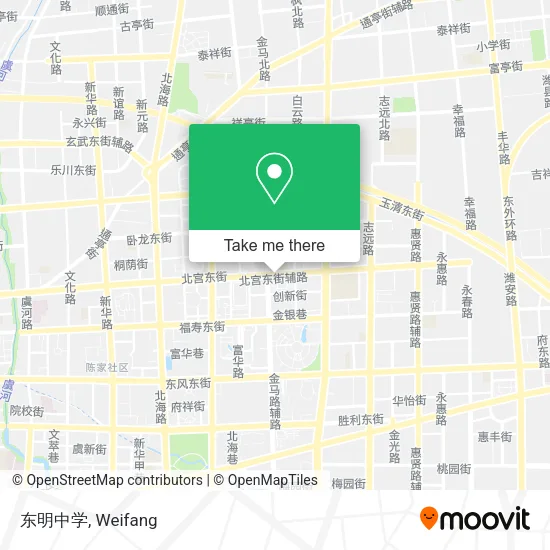 东明中学 map
