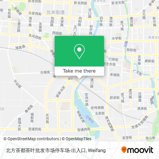 北方茶都茶叶批发市场停车场-出入口 map