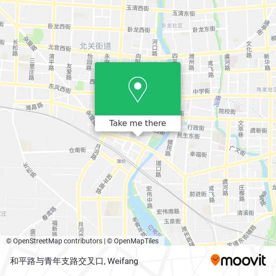 和平路与青年支路交叉口 map
