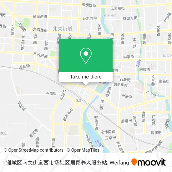 潍城区南关街道西市场社区居家养老服务站 map