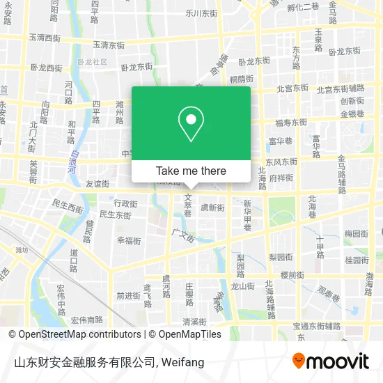 山东财安金融服务有限公司 map