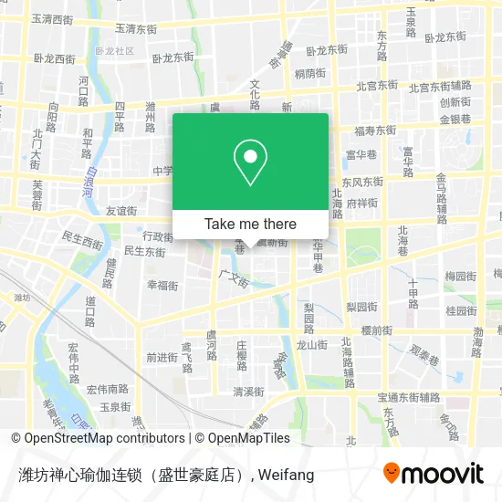 潍坊禅心瑜伽连锁（盛世豪庭店） map