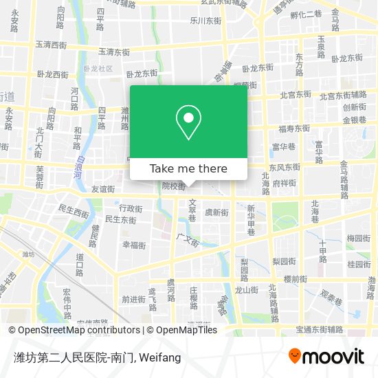 潍坊第二人民医院-南门 map