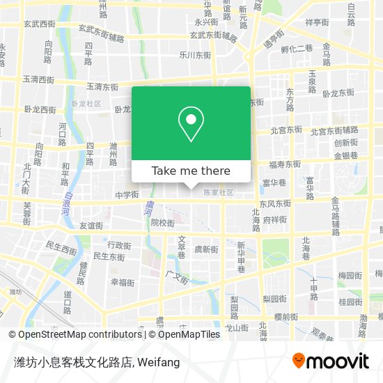 潍坊小息客栈文化路店 map