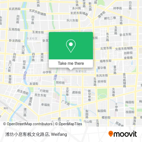 潍坊小息客栈文化路店 map