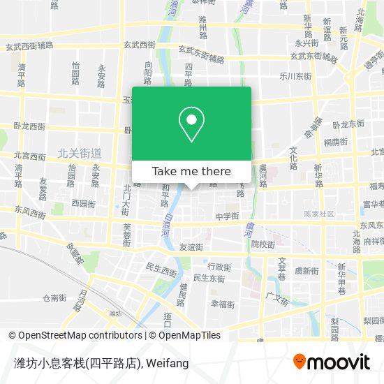 潍坊小息客栈(四平路店) map