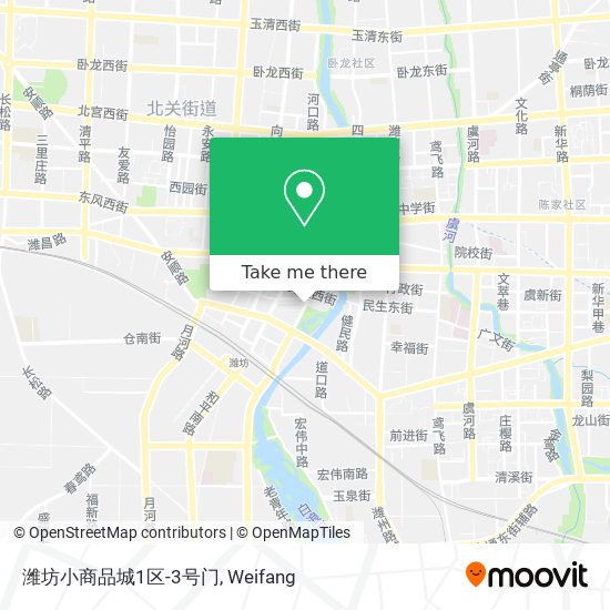 潍坊小商品城1区-3号门 map