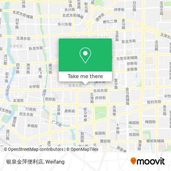 银泉金萍便利店 map