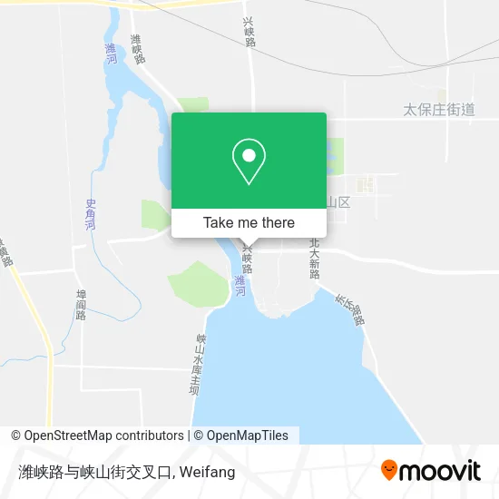潍峡路与峡山街交叉口 map