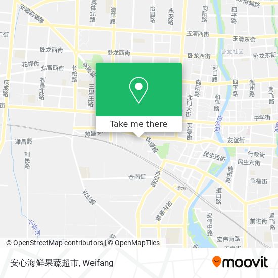 安心海鲜果蔬超市 map