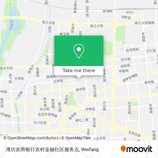 潍坊农商银行农村金融社区服务点 map