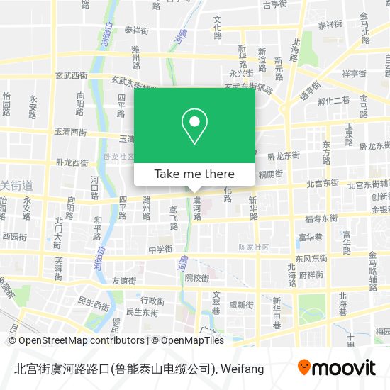 北宫街虞河路路口(鲁能泰山电缆公司) map