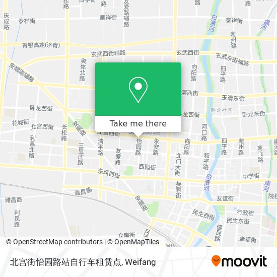 北宫街怡园路站自行车租赁点 map