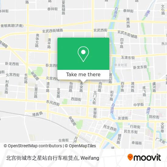 北宫街城市之星站自行车租赁点 map