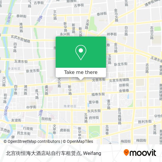 北宫街恒海大酒店站自行车租赁点 map