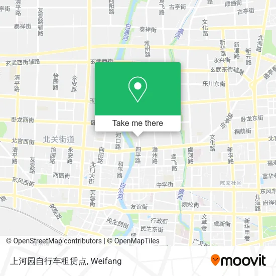 上河园自行车租赁点 map